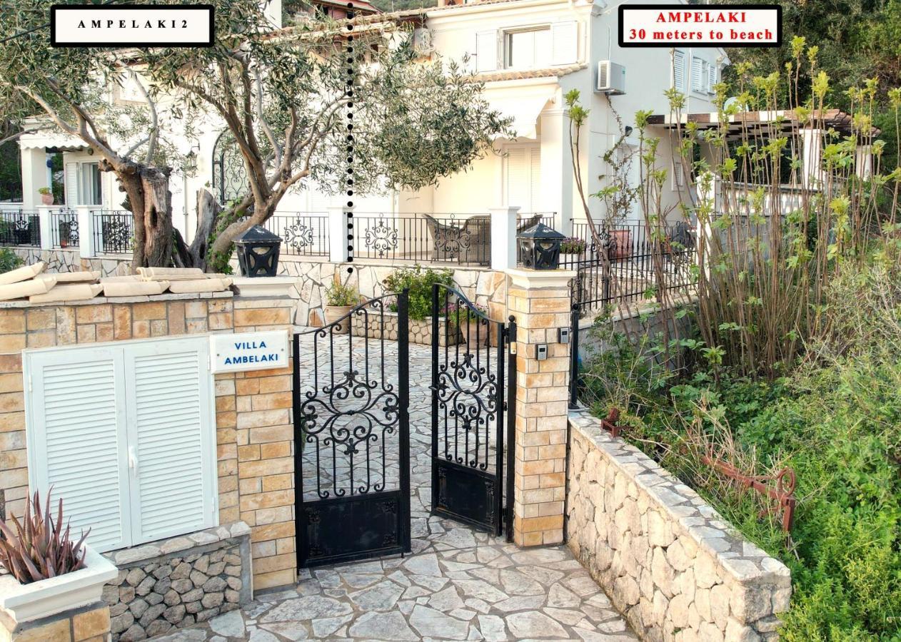Villa Ampelaki 30 meters to beach Paleokastritsa Exteriör bild